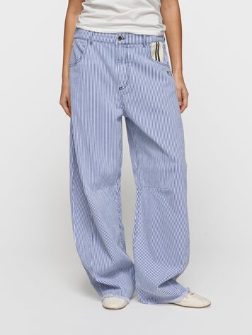 10DAYS Western pants white/blue