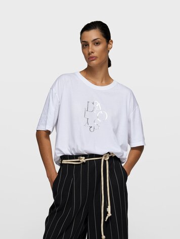 10DAYS Short sleeve tee curly 10 white