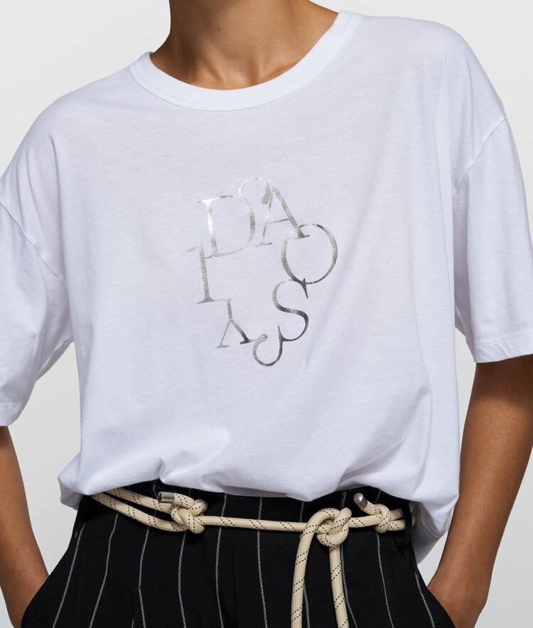 10DAYS Short sleeve tee curly 10 white 10Days