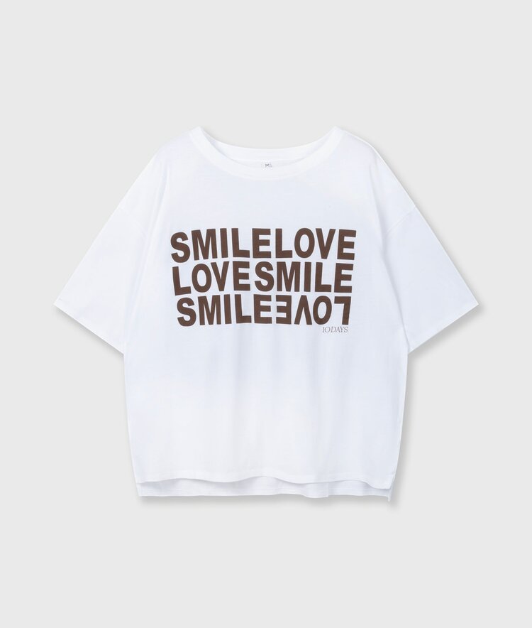 10DAYS Smile love tee white 10Days