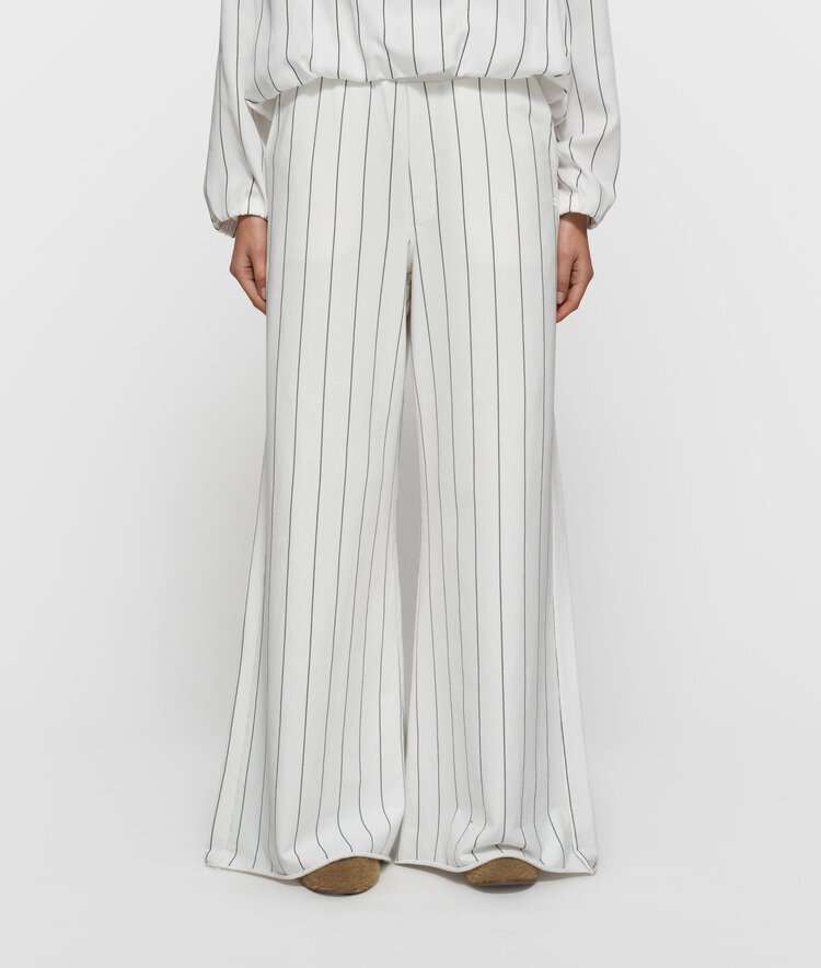 10DAYS Wide jogger pinstripe ecru 10Days