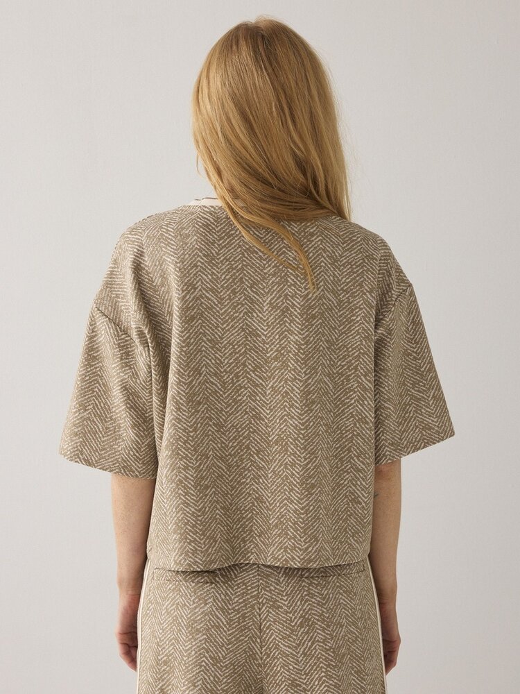 Summum Woman Jersey herringbone khaki Summum Woman