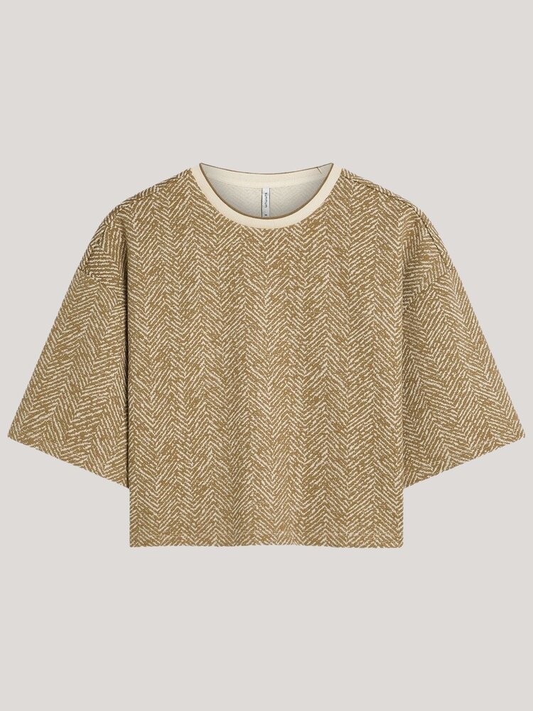 Summum Woman Jersey herringbone khaki Summum Woman