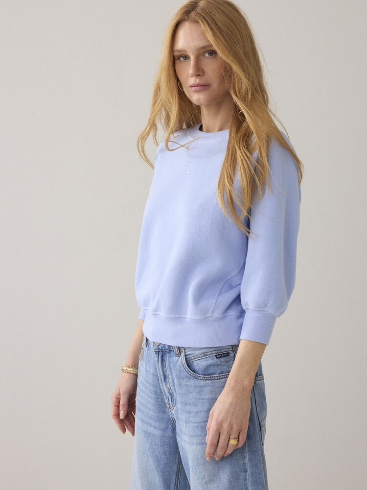 Summum Woman Jersey fade-out sweat soft blue Summum Woman