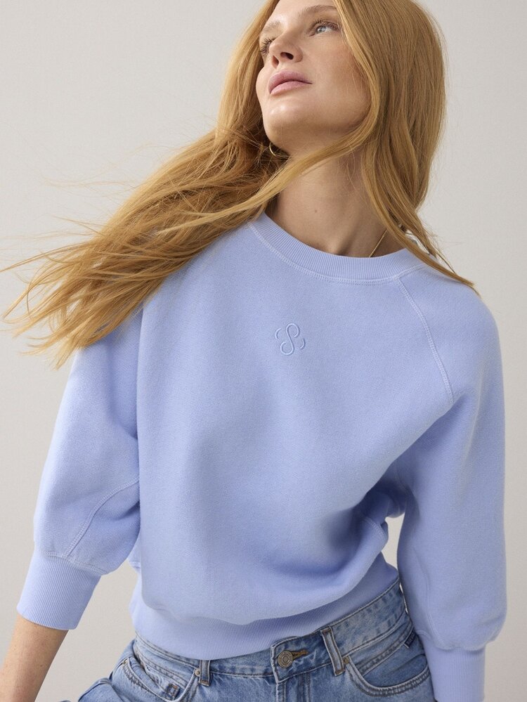 Summum Woman Jersey fade-out sweat soft blue Summum Woman
