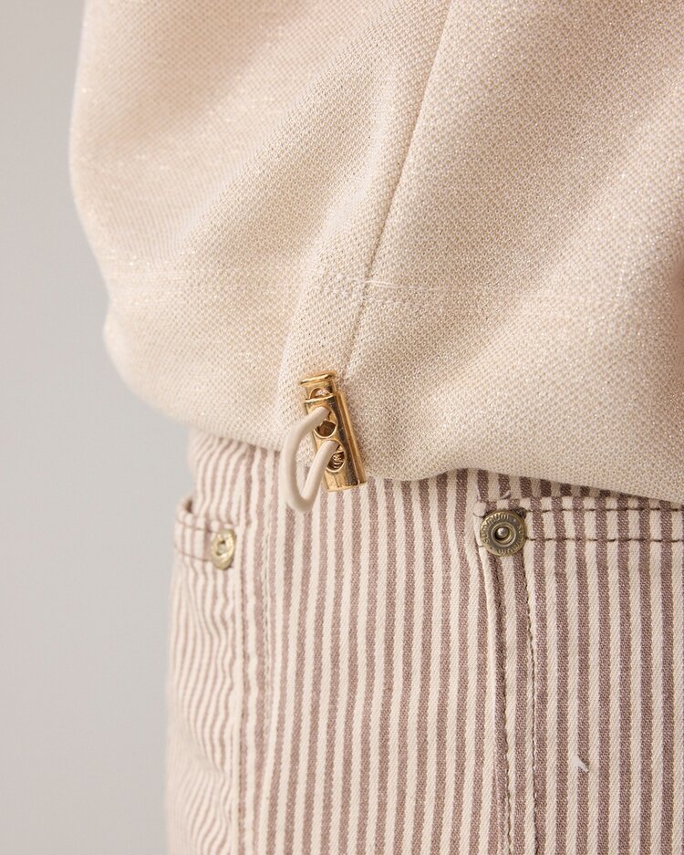 Summum Woman Top boxy tee sparkle ivory Summum Woman