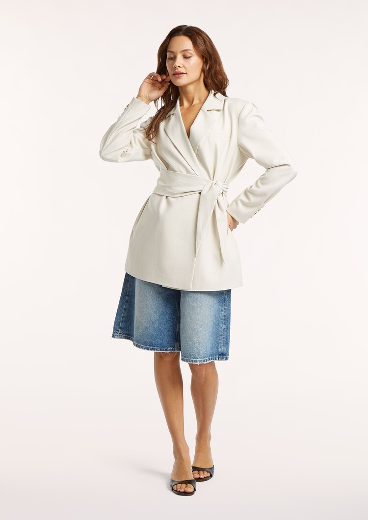 Circle Of Trust Danae blazer white smoke Circle of Trust