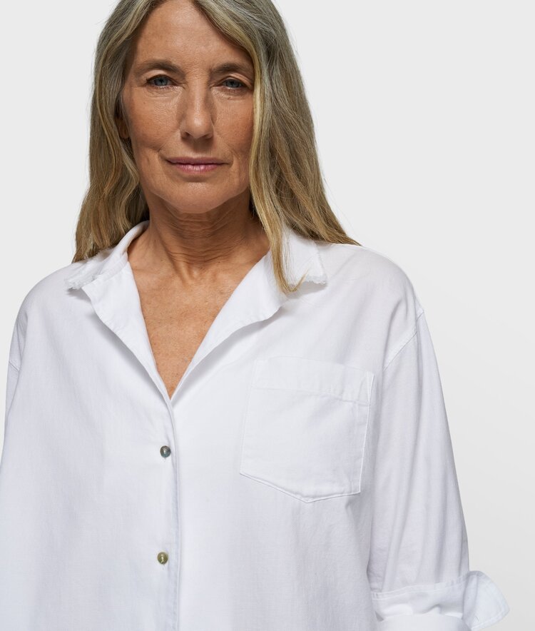 10DAYS The pique shirt white 10Days