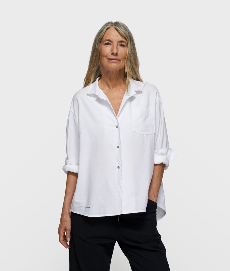 10DAYS The pique shirt white 10Days