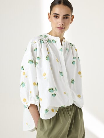 JcSophie Luna blouse green flower sequins