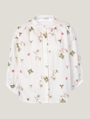 JcSophie Luna blouse red flower sequins