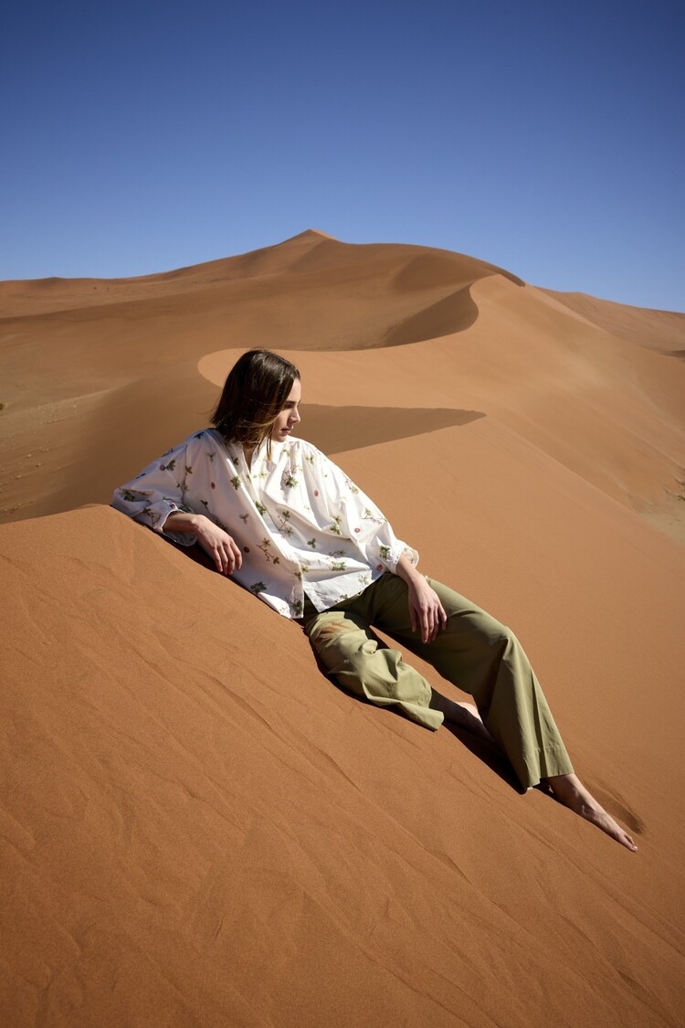 JcSophie Luna blouse red flower sequins JcSophie