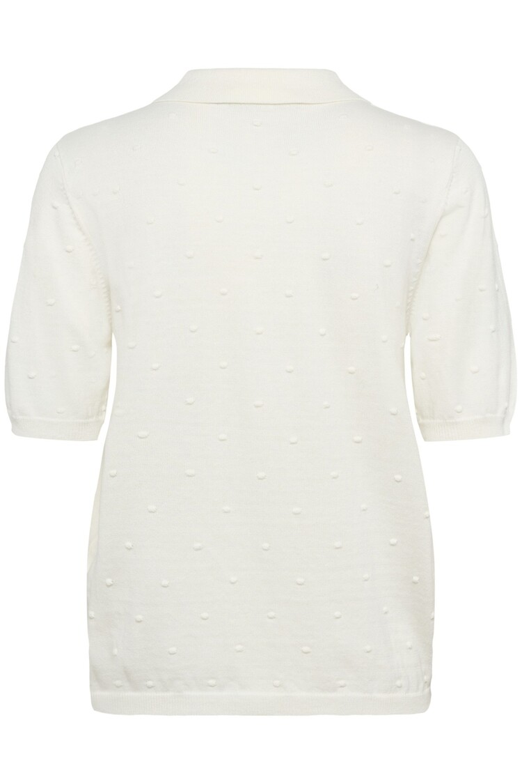 Cream CRHanne knit polo whisper white Cream