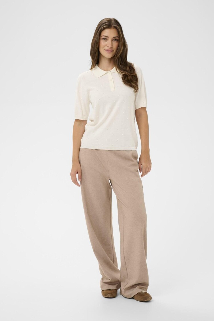 Cream CRHanne knit polo whisper white Cream