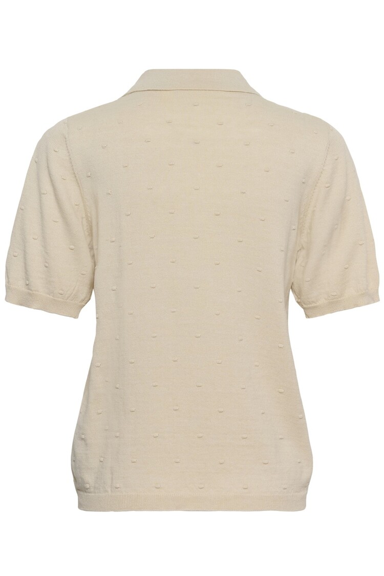 Cream CRHanne knit polo oatmeal Cream