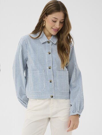 Cream Berta twill jacket horizon blue milkboy