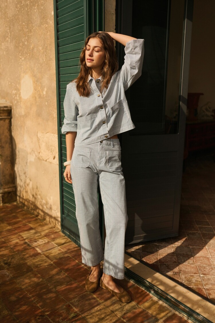 Cream CRBerta twill jacket horizon blue milkboy Cream