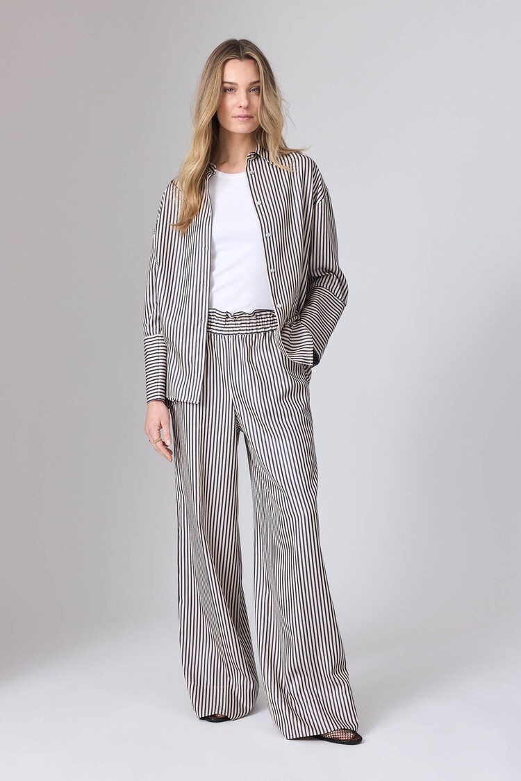 Corel Amsterdam Jaclynn pants stripe midnight blue Corel