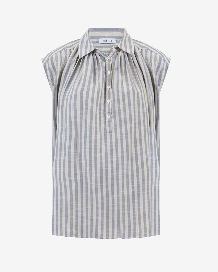 Knit-ted Rose blouse blue Knit-ted