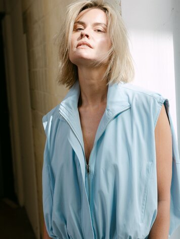 Aímée the label LowenS6 waistcoat blue