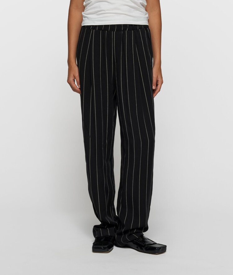 10DAYS Flowy pants pinstripe black 10Days