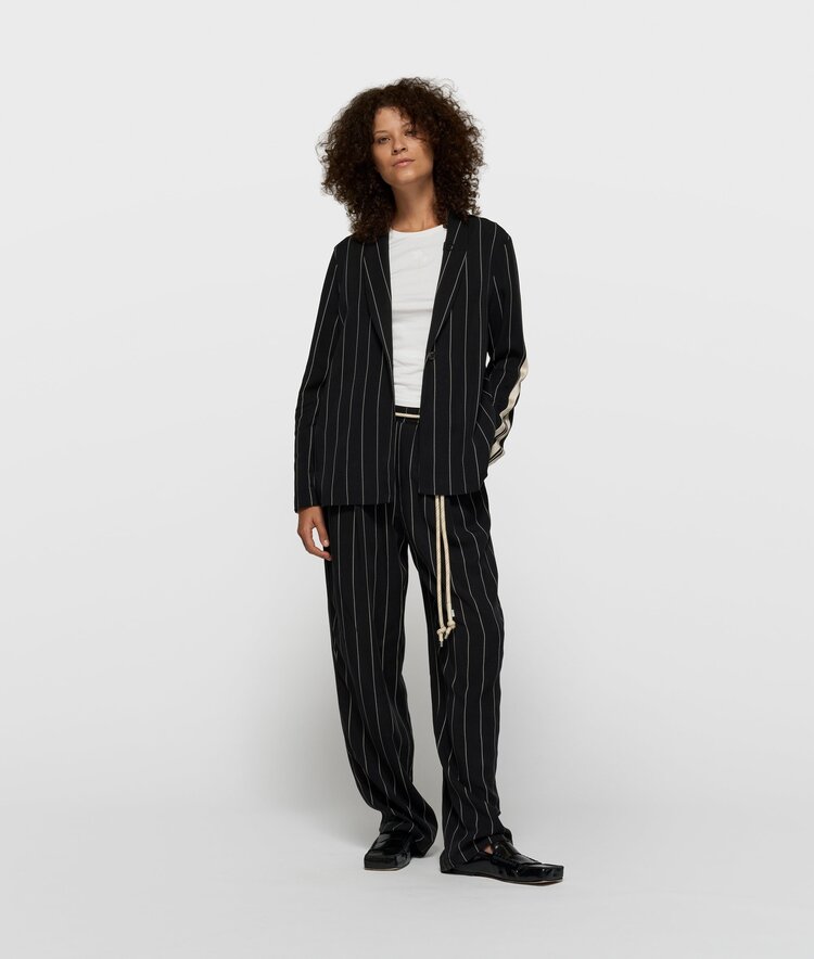 10DAYS Flowy pants pinstripe black 10Days