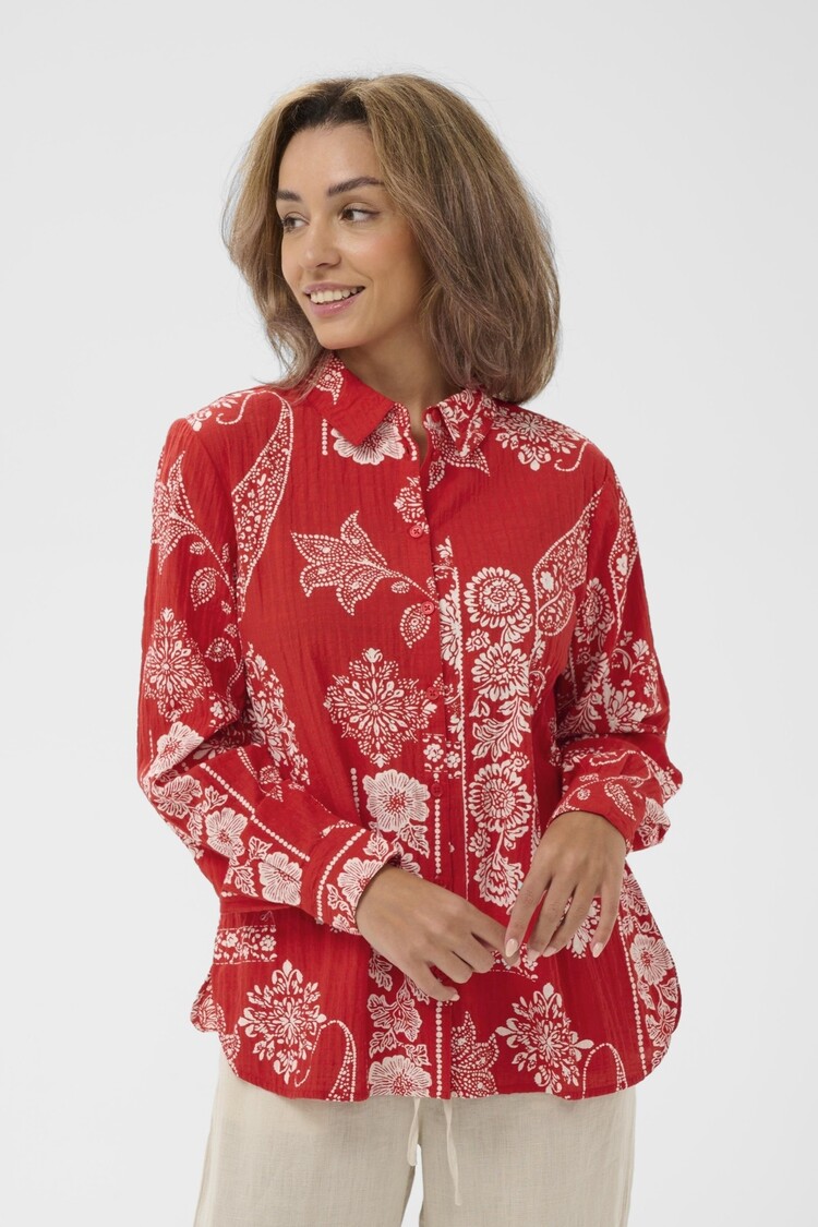 Cream CRGianna blouse red ethnic print Cream