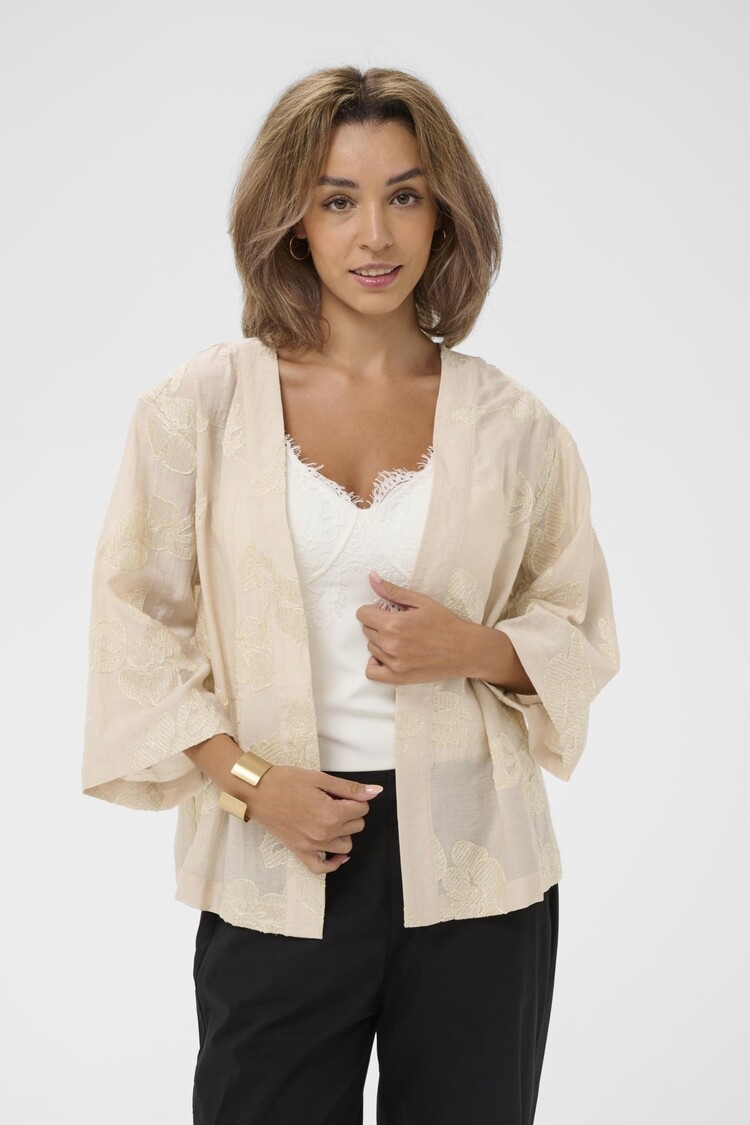 Cream CREmilia short kimono perfectly pale melange Cream