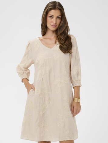 Cream Emilia short dress perfectly pale melange