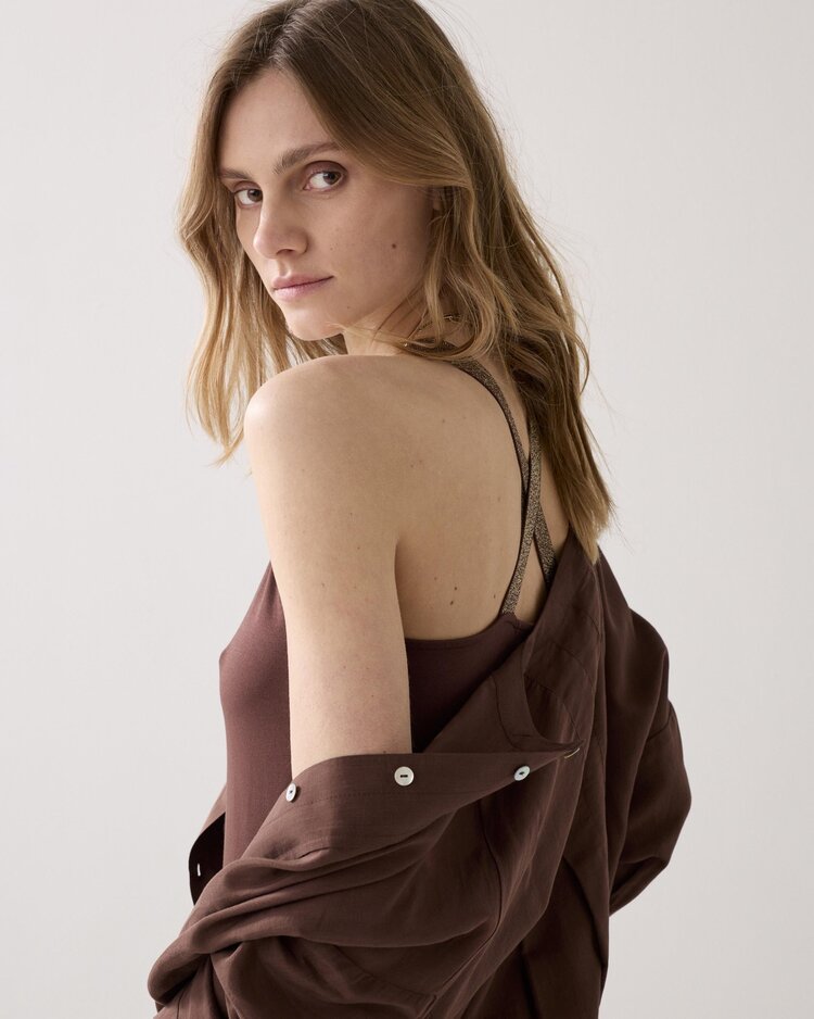 Summum Woman Top crossband basics coffee Summum Woman