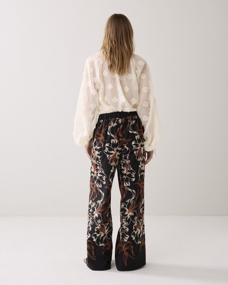 Summum Woman Trousers embroidered black Summum Woman