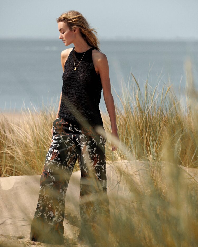 Summum Woman Trousers embroidered black Summum Woman