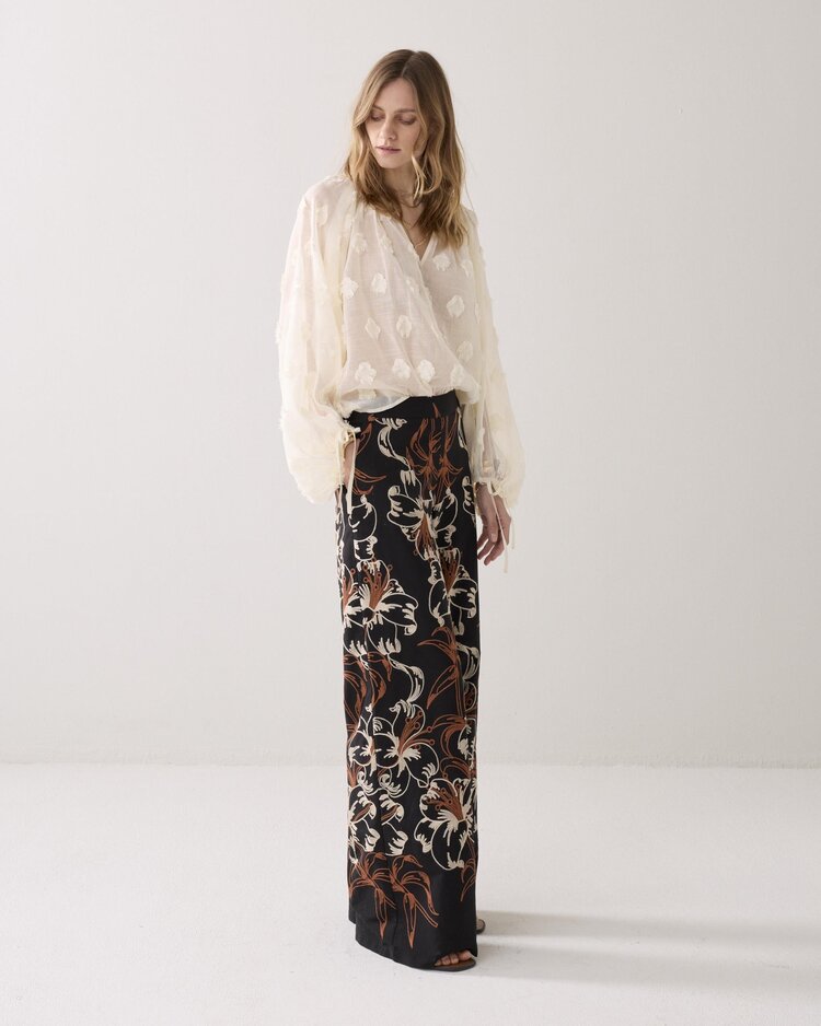 Summum Woman Trousers embroidered black Summum Woman