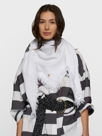 10DAYS Scarf love on top white