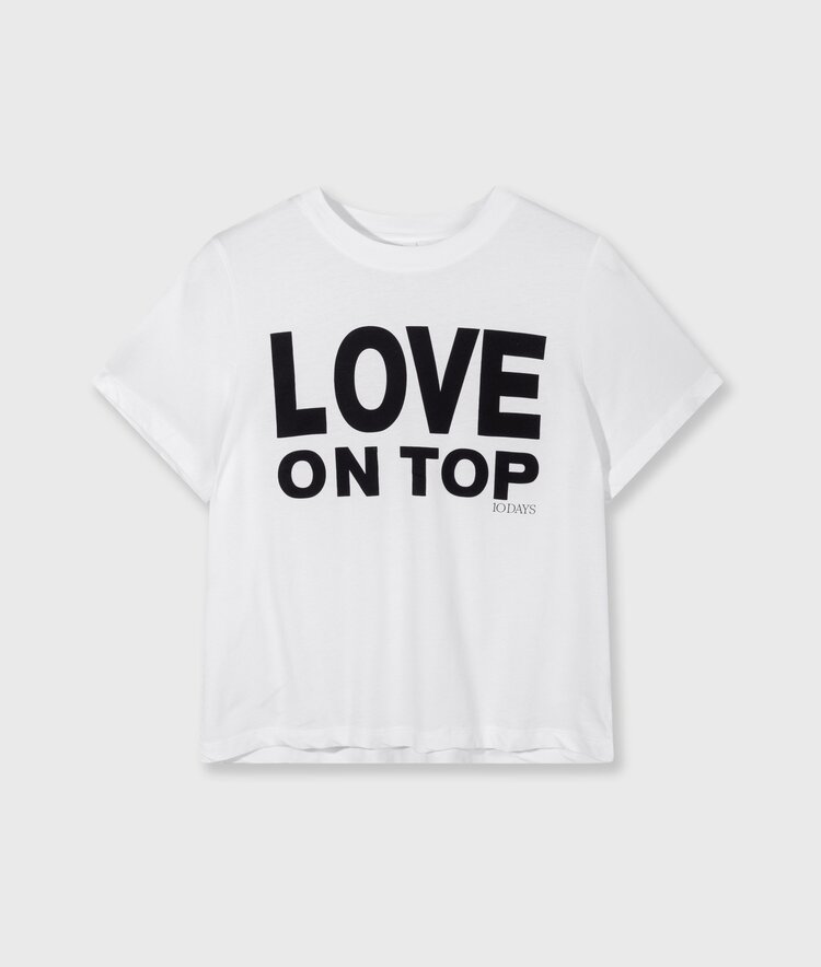 10DAYS Love petite tee white 10Days