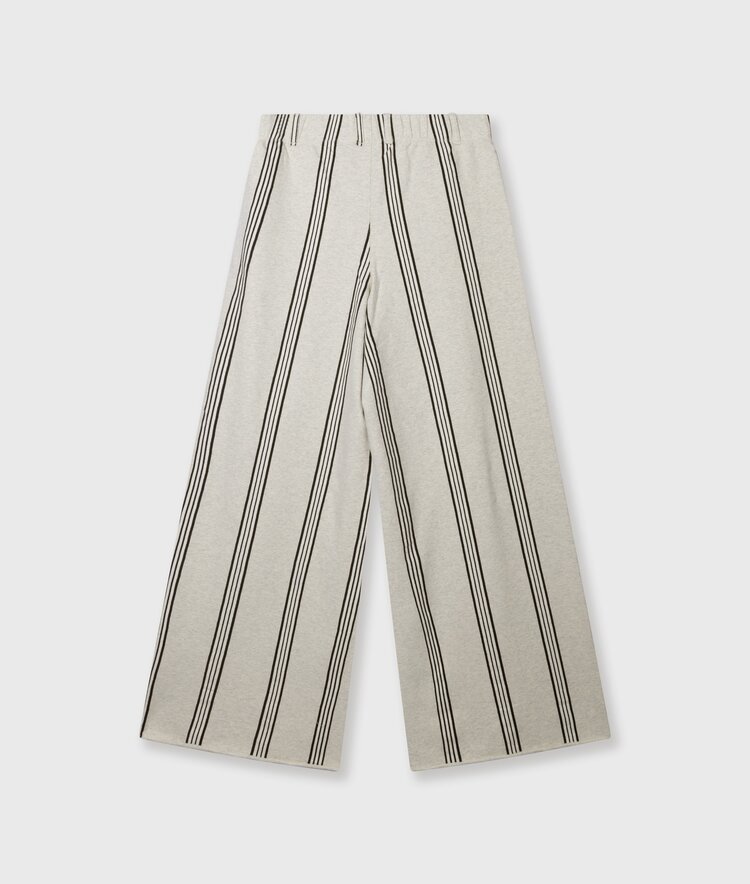 10DAYS Wide leg jogger stripes soft white melee 10Days
