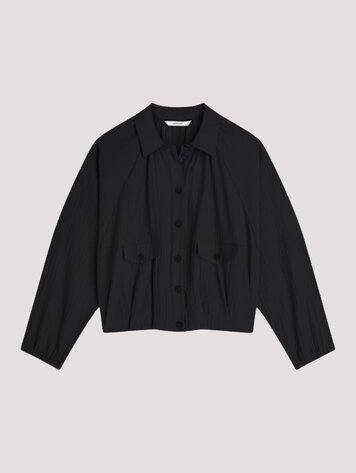 Summum Woman Blouse jacket lyocell blend black