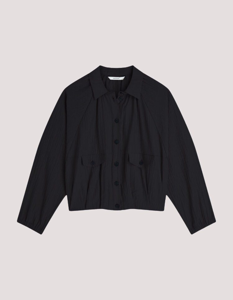 Summum Woman Blouse jacket lyocell blend black Summum Woman