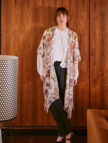 One Hundred Stars Throwover Cornucopia Ivory