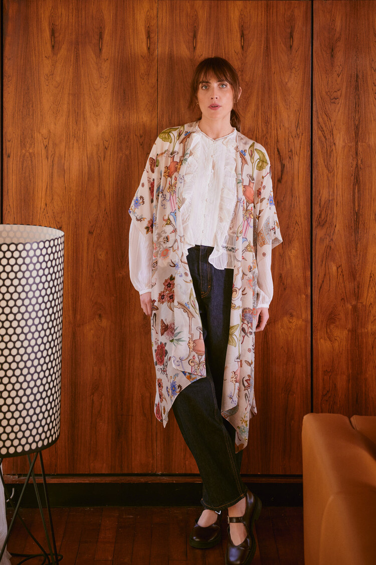 One Hundred Stars Throwover Cornucopia Ivory One Hundred Stars