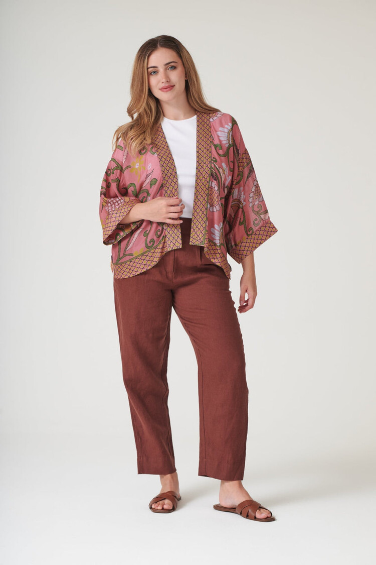 One Hundred Stars Kimono Giant Kantha Dusk One Hundred Stars