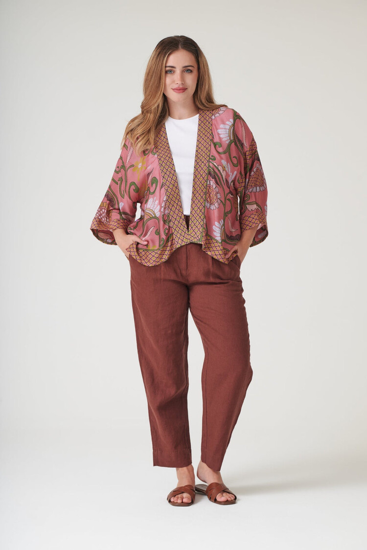 One Hundred Stars Kimono Giant Kantha Dusk One Hundred Stars