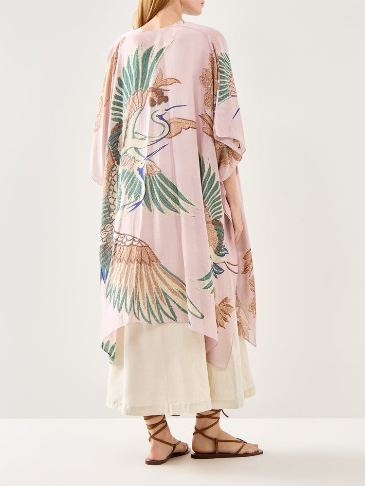 One Hundred Stars Throwover Crane Plaster Pink One Hundred Stars