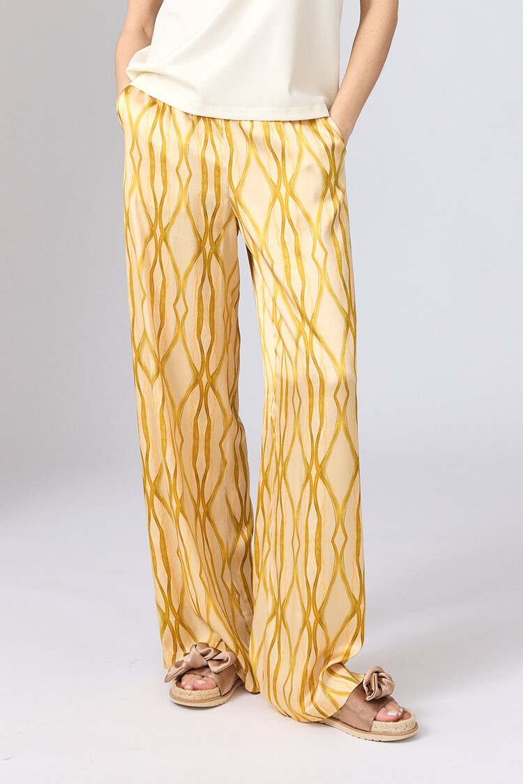 Corel Amsterdam Nola pants shine sabbia banana Corel