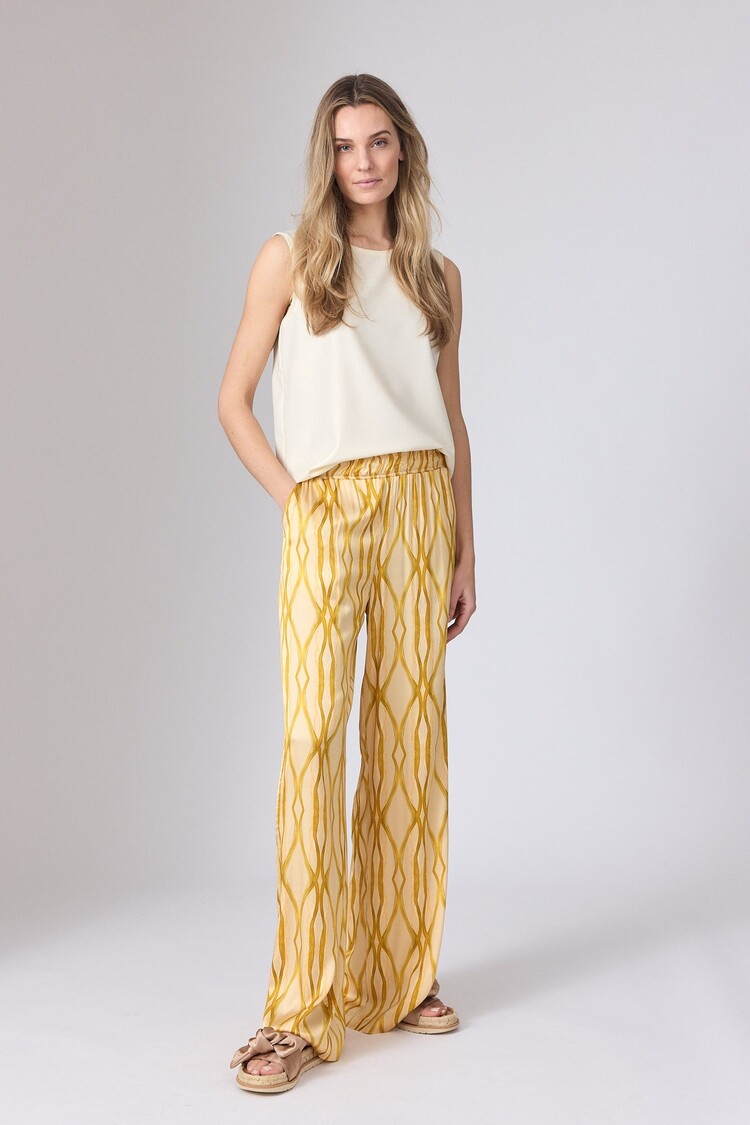 Corel Amsterdam Nola pants shine sabbia banana Corel