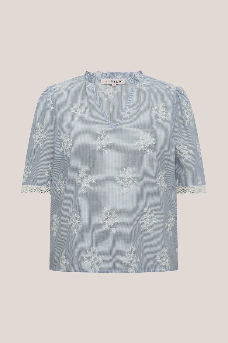 A-View Conni blouse blue/white A-View