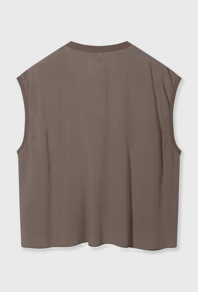 10DAYS V-neck top viscose moonrock 10Days