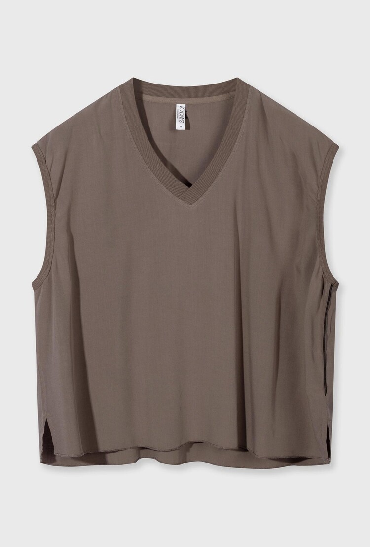 10DAYS V-neck top viscose moonrock 10Days