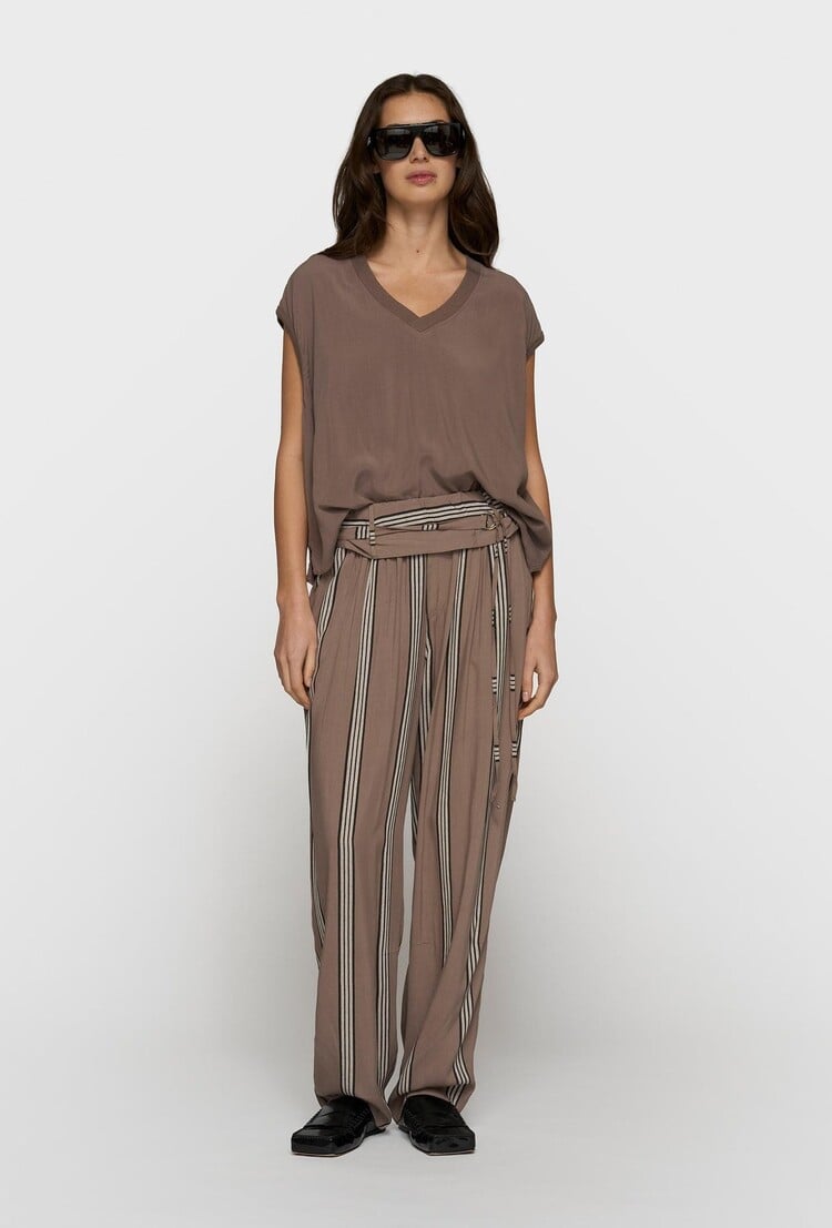 10DAYS V-neck top viscose moonrock 10Days