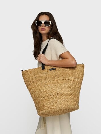 10DAYS Jute bag beach white